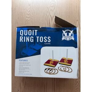 New University of Southern California Ring Toss Game 6 Rings 2 Wooden Targets